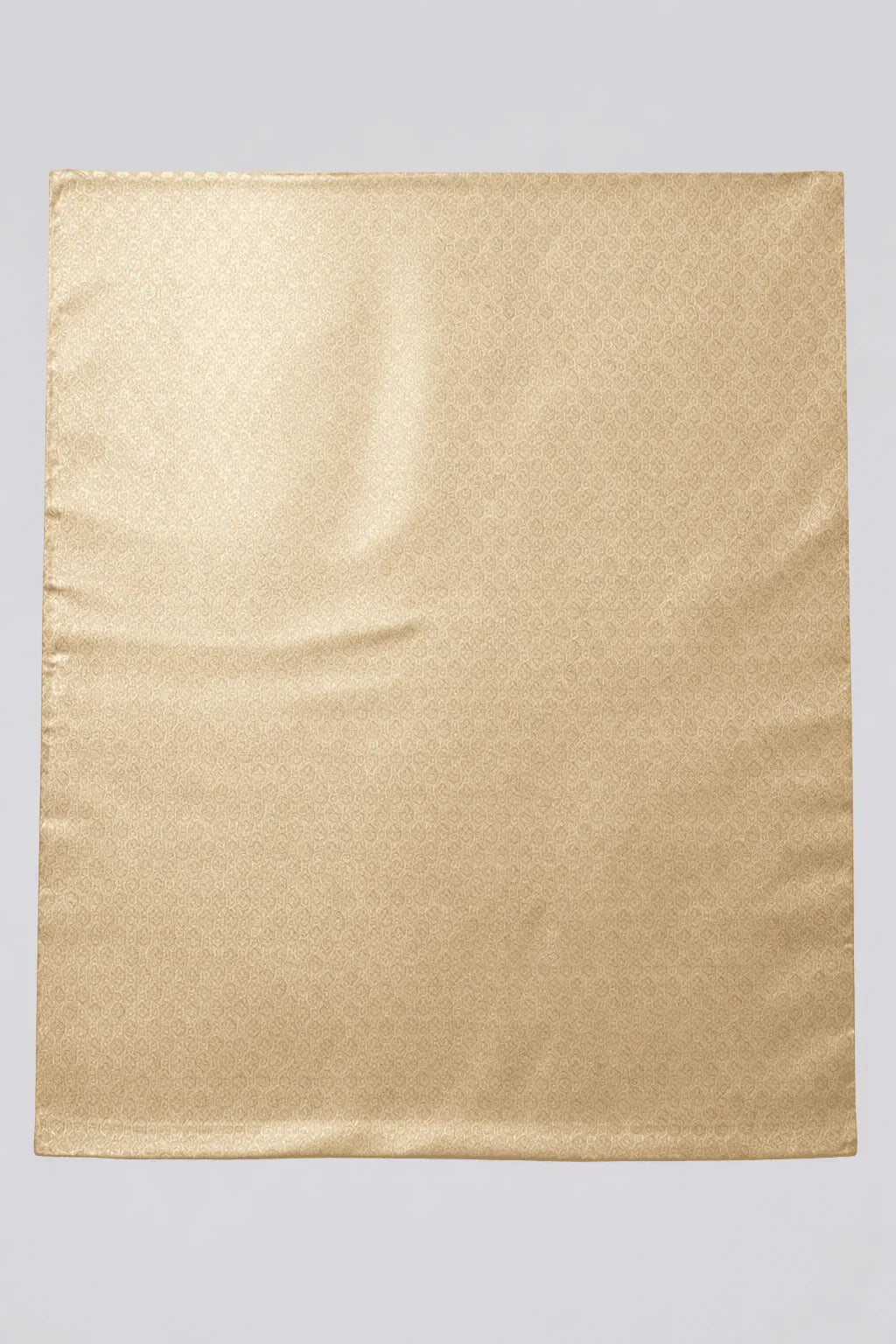 Beige Kanjivaram Silk Saree with Woven Motifs & Rich Pallu - Kanyaraa