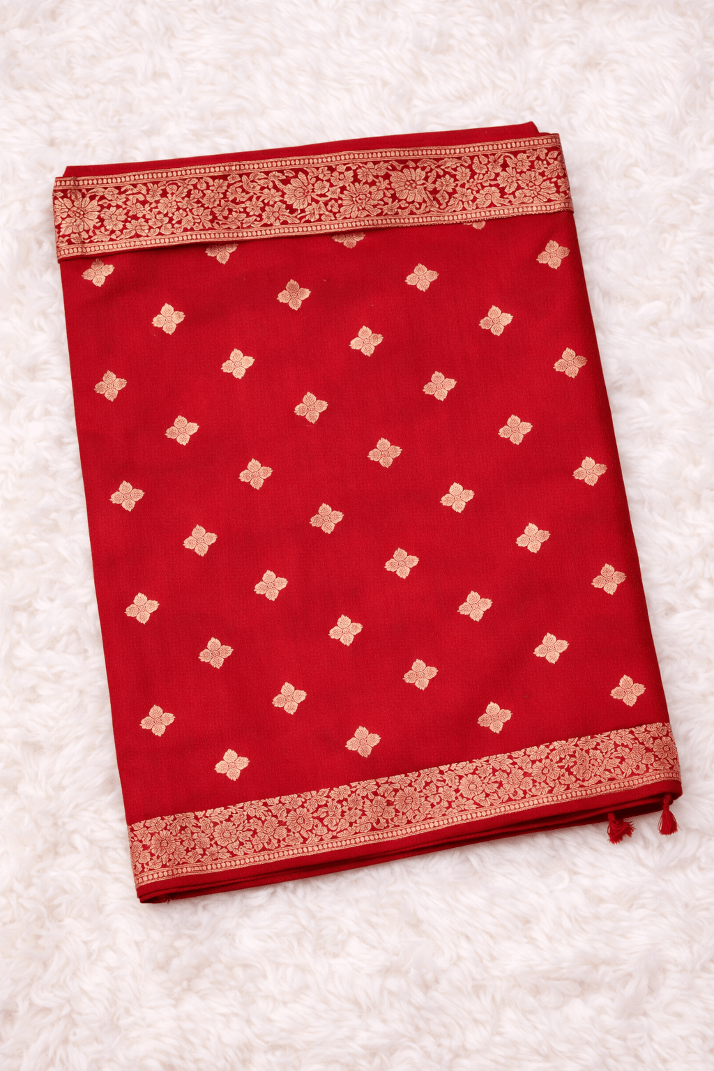 Designer Banarasi Red Zari Saree - Kanyaraa